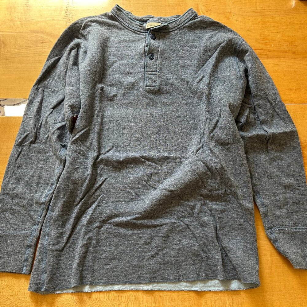 LL Bean Two-Layer River Driver's henley shirt
